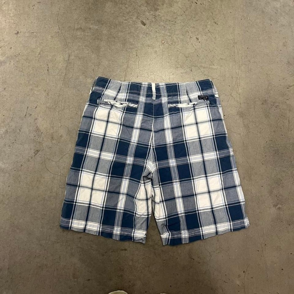 Y2k American Eagle Plaid Patchwork Shorts - image 1